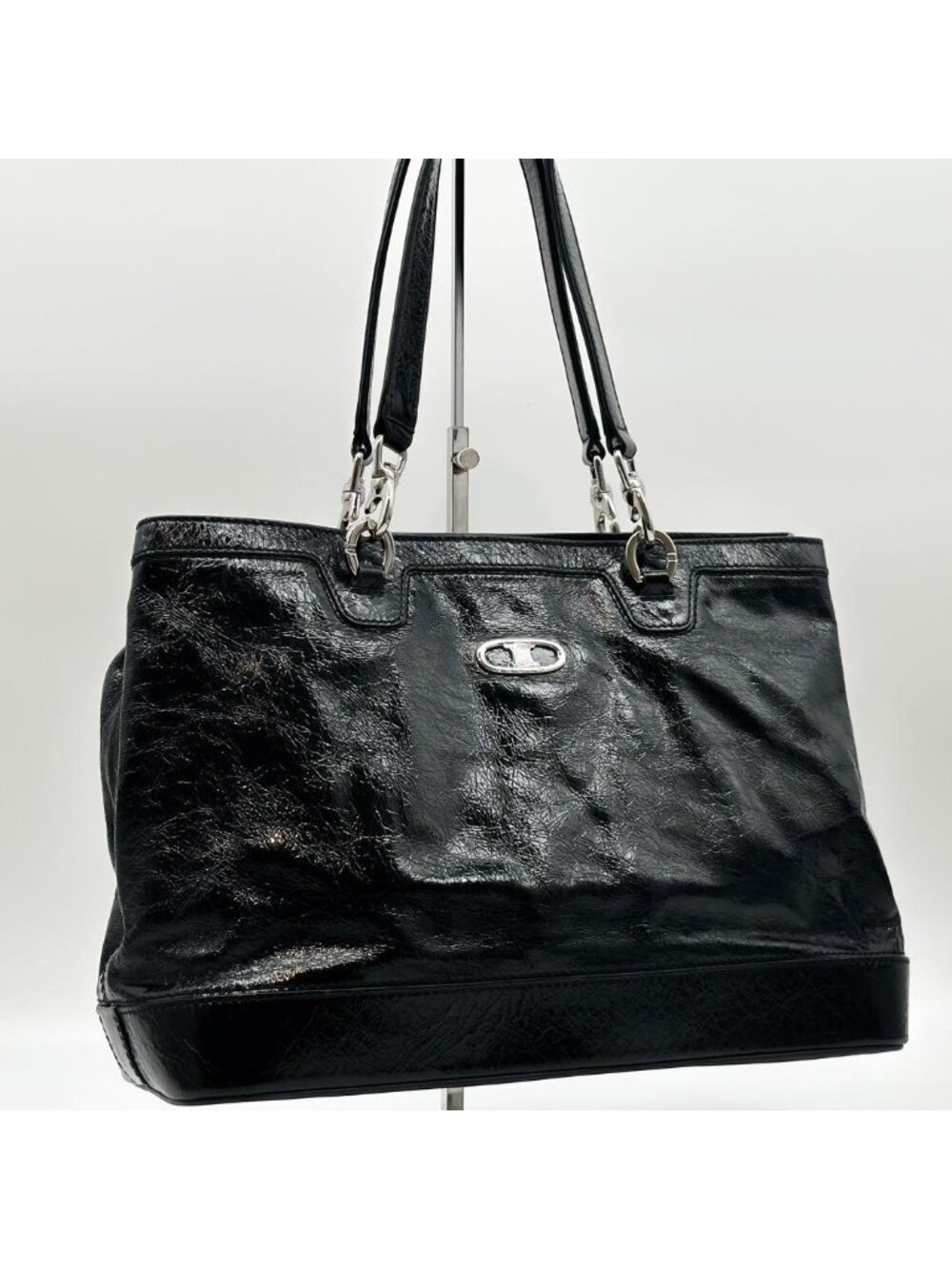 Celine Triomphe Leather Tote Black - Picture 15 of 15